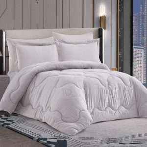 Hotel Striped Comforter Set Twin Size 4-Pieces