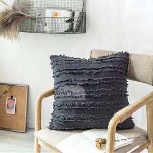Beautiful Ruffle Linen Cushion Cover