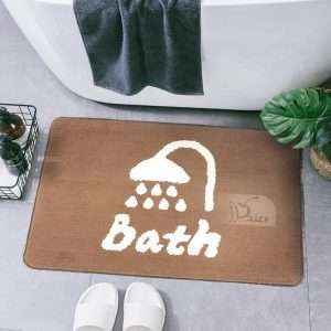 Choose this patterned bath mat and dry your feet in comfort every single time. Designed from Polyester, this bath mat is extremely comfortable to use