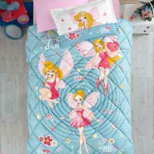 Cotton 100% Turkish Comforter Twin Size 4 PCS Set