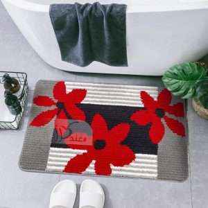 Retro Waterproof Bath Mat Soft Polyester Absorbent Anti-Slip (60X90cm)