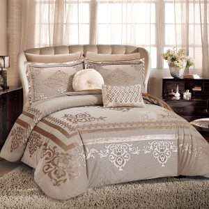 Jacquard & Fur Comforter 7-Piece Set