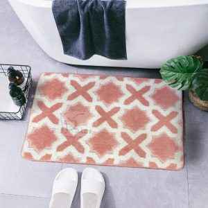 Waterproof Bath Mat Soft Polyester Absorbent Anti-Slip