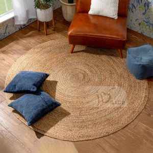 Bohemian Natural Jute Braided Rug