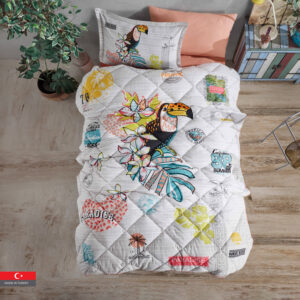 Boho Cotton 100% Turkish Comforter Twin Size 4 PCS Set