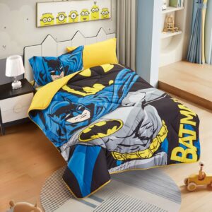 Batman Comforter Twin Size 4 PCS Set
