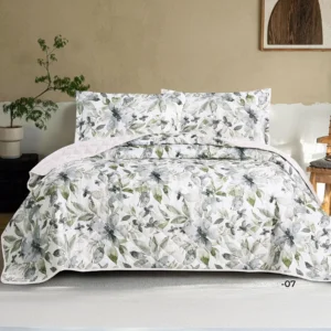 salerno printed comforter set king size 3 pieces